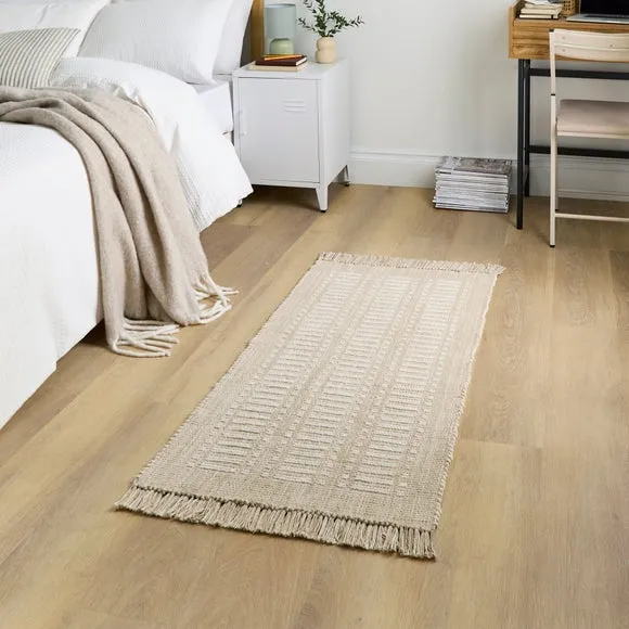 Cotton Chenille Ivory Scatter Rug