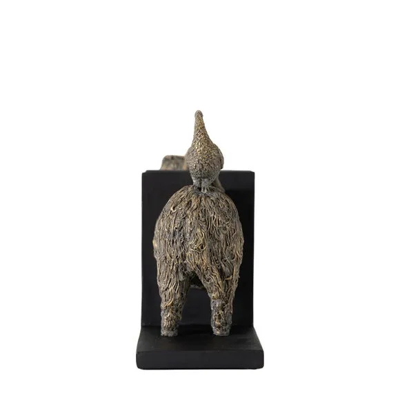 Cedar & Sage Set of 2 Highland Cow Bookends 4