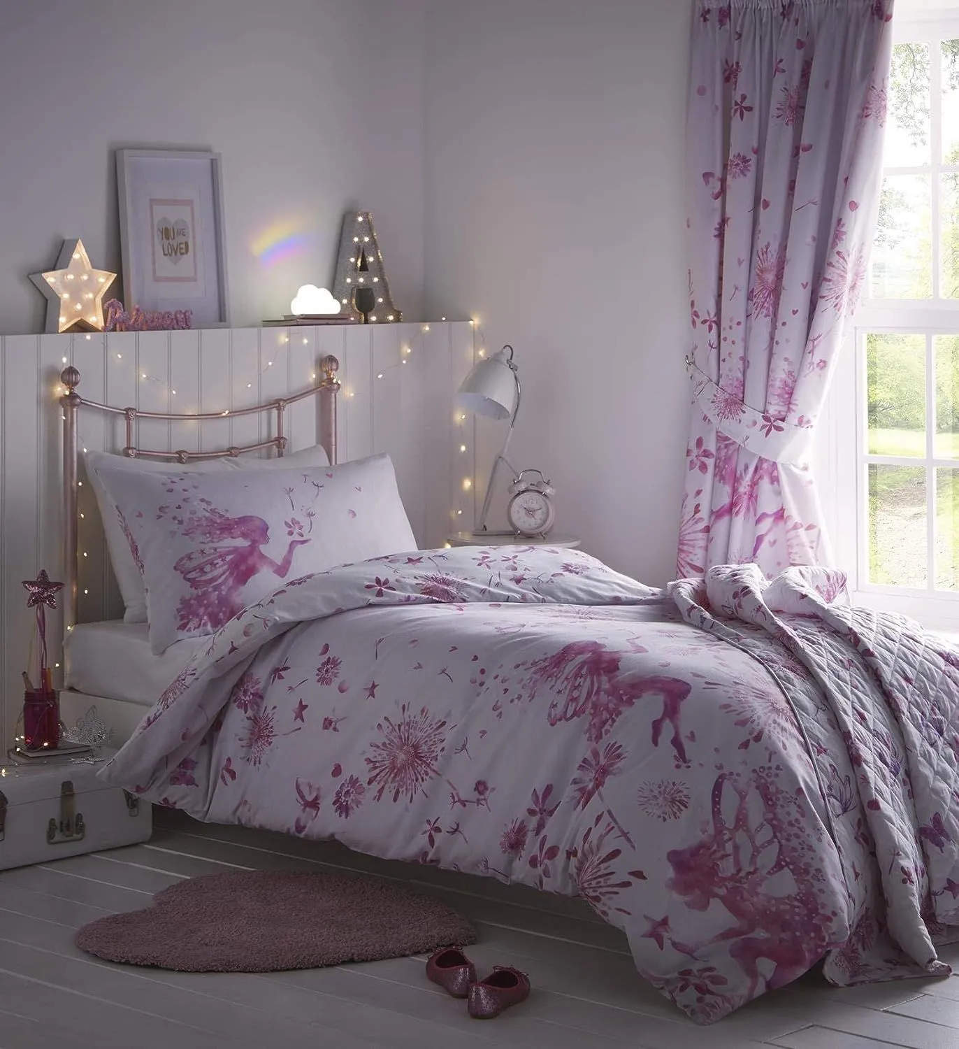 Portfolio Home Fairy Princess Girls Throwover in Pink 2