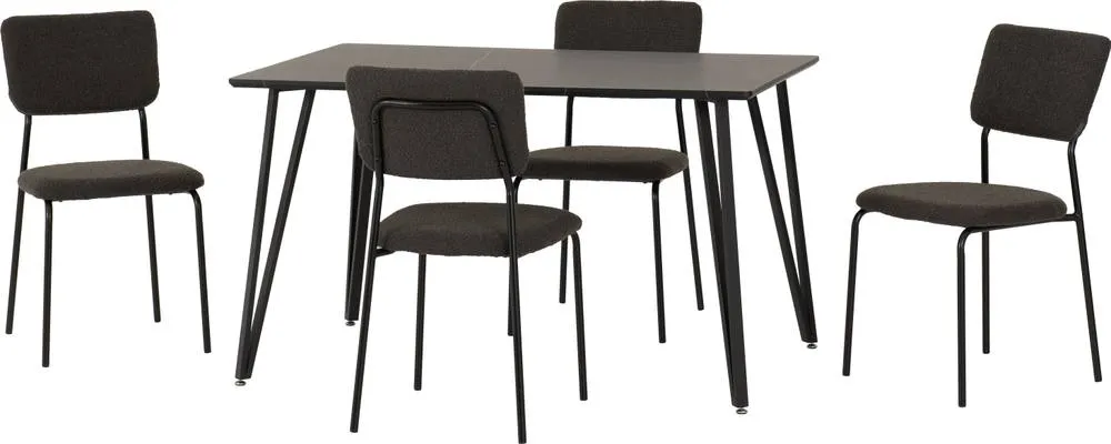 Seconique Marlow & Sheldon Dining Set in Grey 2