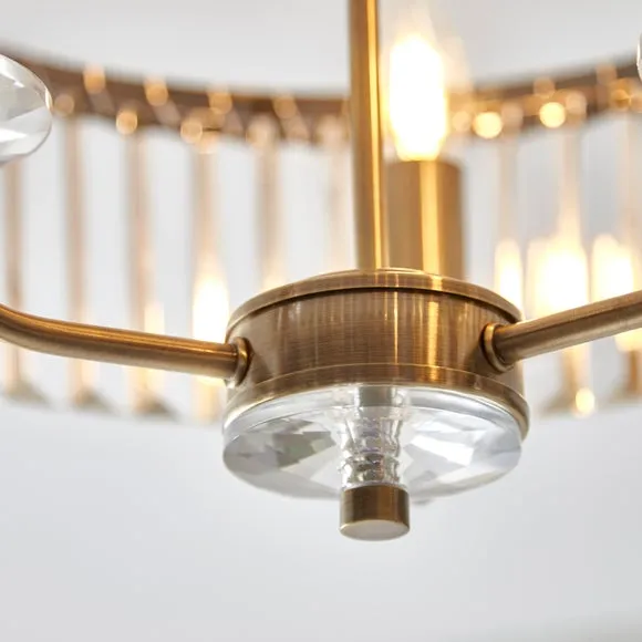 Vogue Balmoral 3 Light Semi Flush Chandelier 3