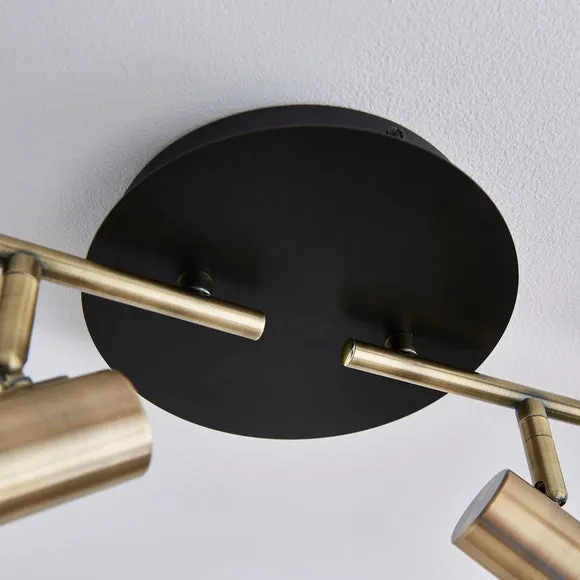 Morgan Industrial 4 Light Adjustable Spotlight Bar 4