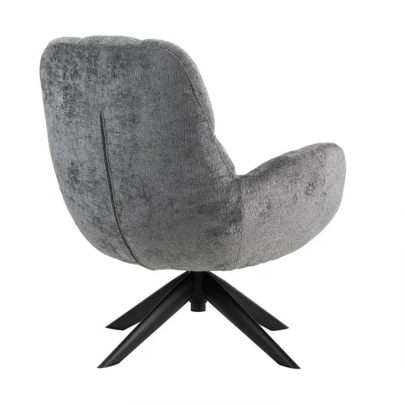 Glenfield Chenille Fabric Swivel Chair 6