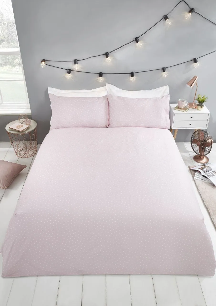Rapport Home Hello Gorgeous Polycotton Reversible Duvet Cover Set with Pillowcase in White 4