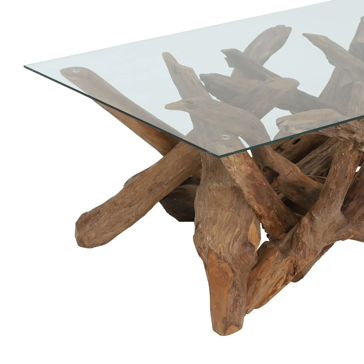 Whinfell Rectangular Coffee Table, Brown Glass | Barker & Stonehouse 5