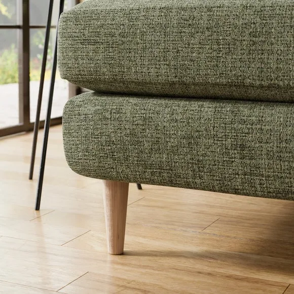 Sven Soft Texture Chenille Large Corner Chaise Sofa 5