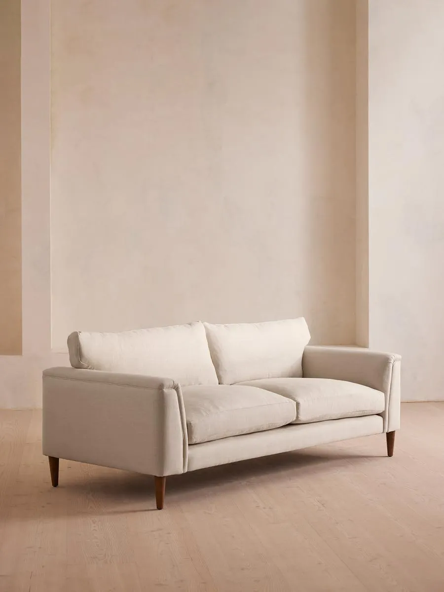 Reya Three Seater Sofa, Linen, Bisque