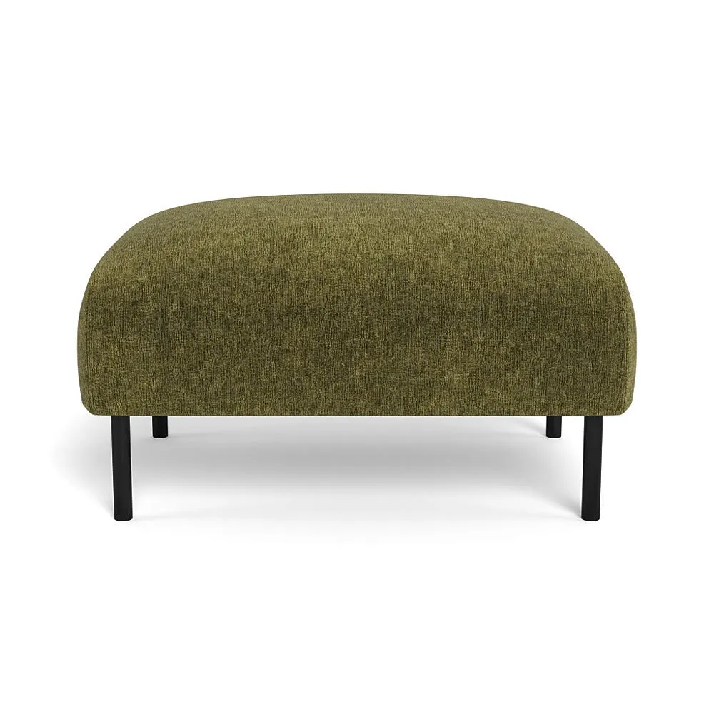 Heal's Alto Ottoman Smart Cotton Linen Myrtle Black Feet 2