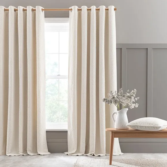 Churchgate Woodhouse Boucle Eyelet Curtains (Blackout Available) 2