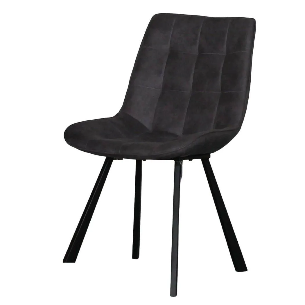 IH Design Anaisha Contemporary Design Dining Chairs in Grey Colour Set of 2 6