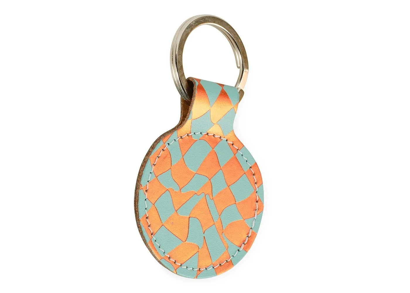 Undercover Keyring Check Foil Orange Blue