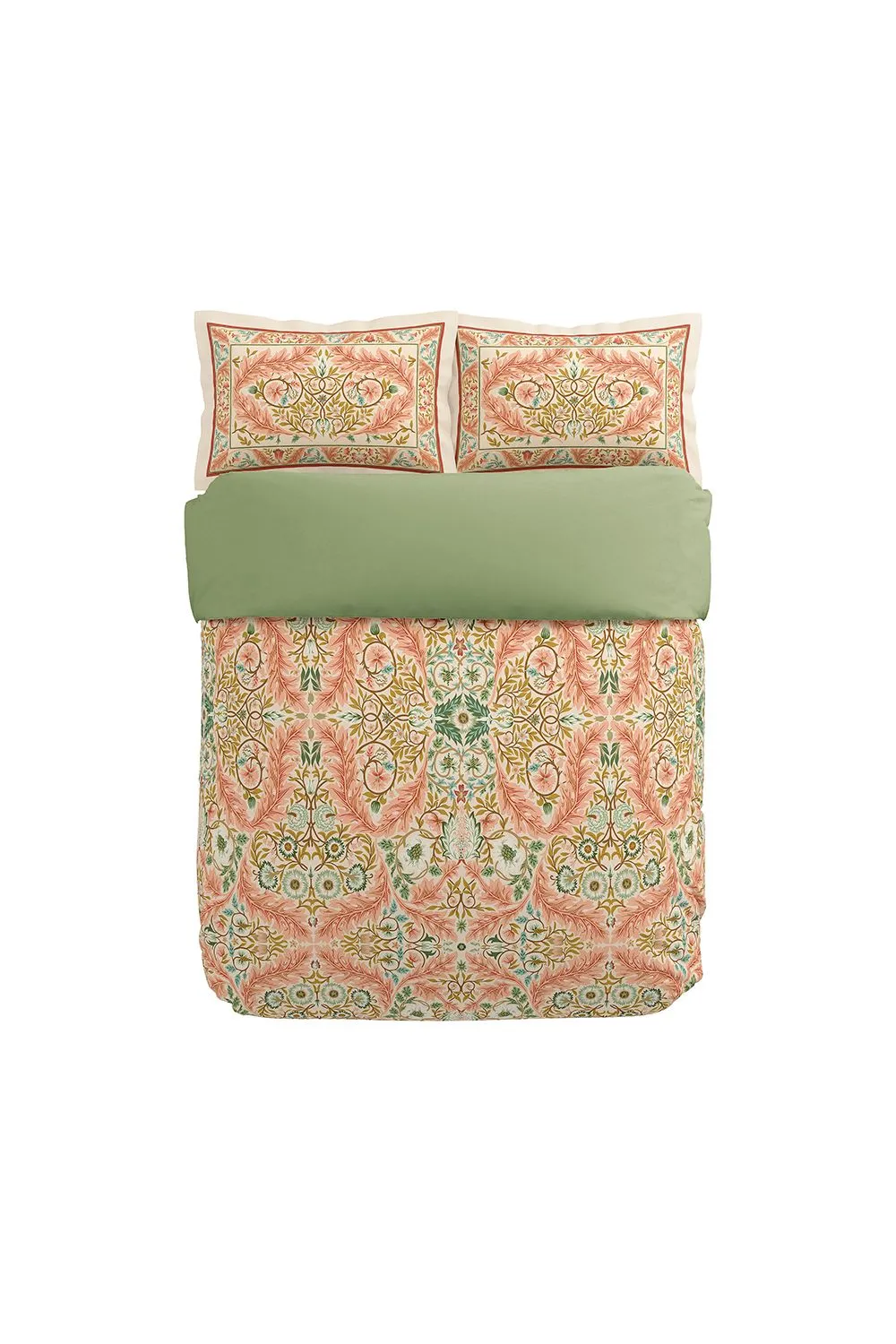 Morris & Co 'Earthly Paradise' Cotton Duvet Cover Set 4