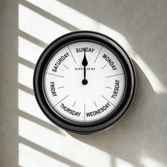 Ravencourt Days Of The Week Wall Clock