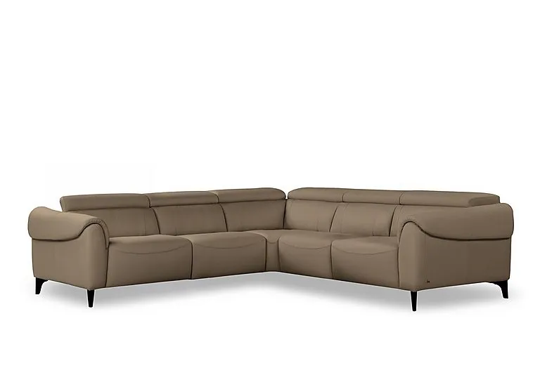 Nicole Large Leather Corner Sofa