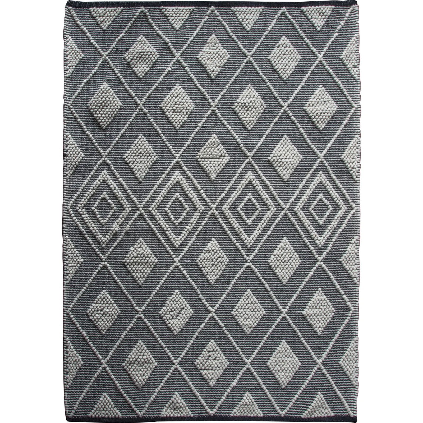 Sheya Black and Natural Rug Black and white