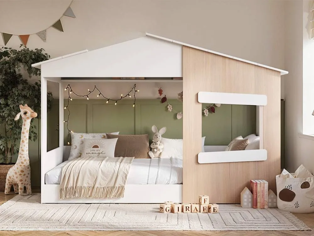 Flair Dreamland Montessori House Bed in White 2