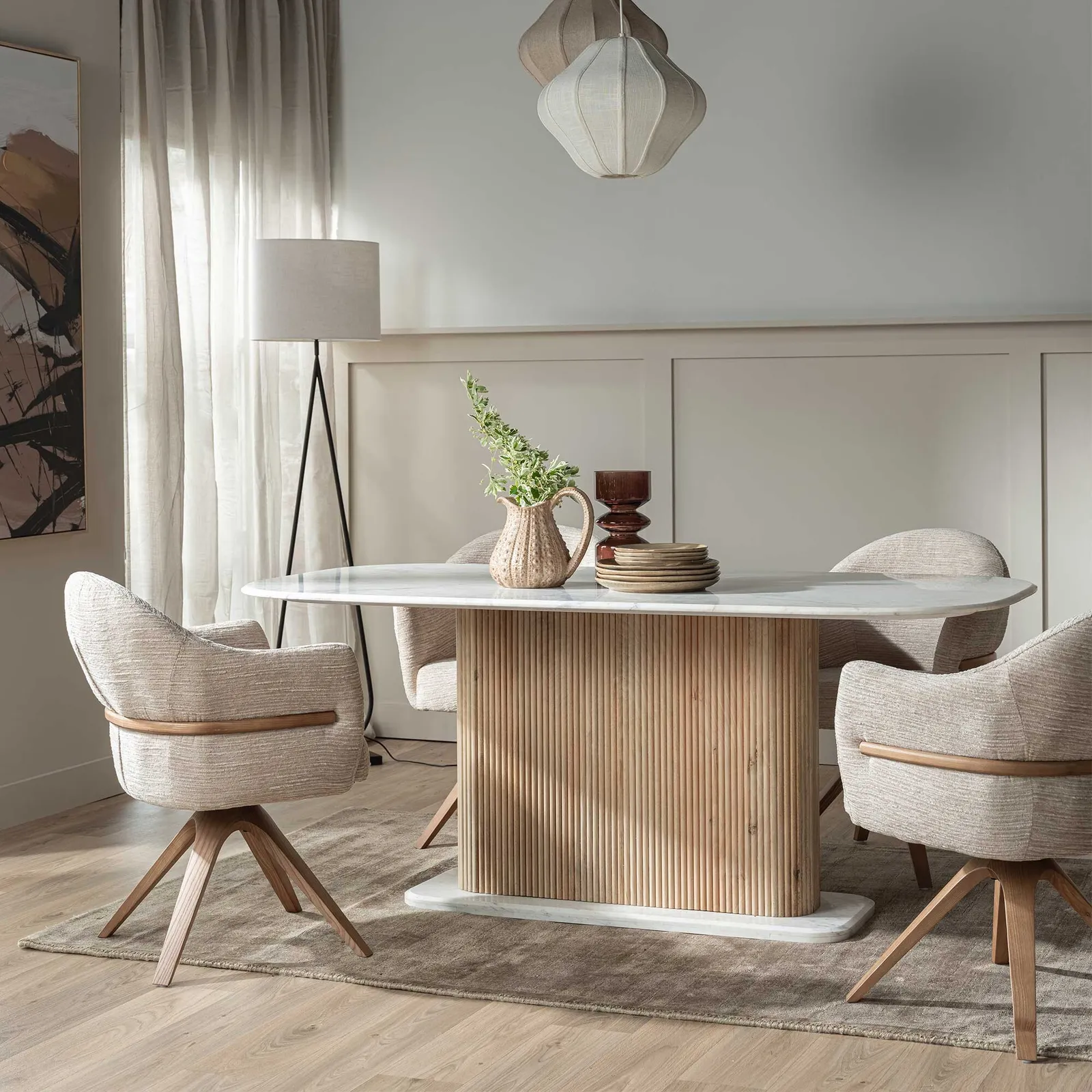 Fuji Dining Table 180Cm, Neutral Wood | Barker & Stonehouse 2
