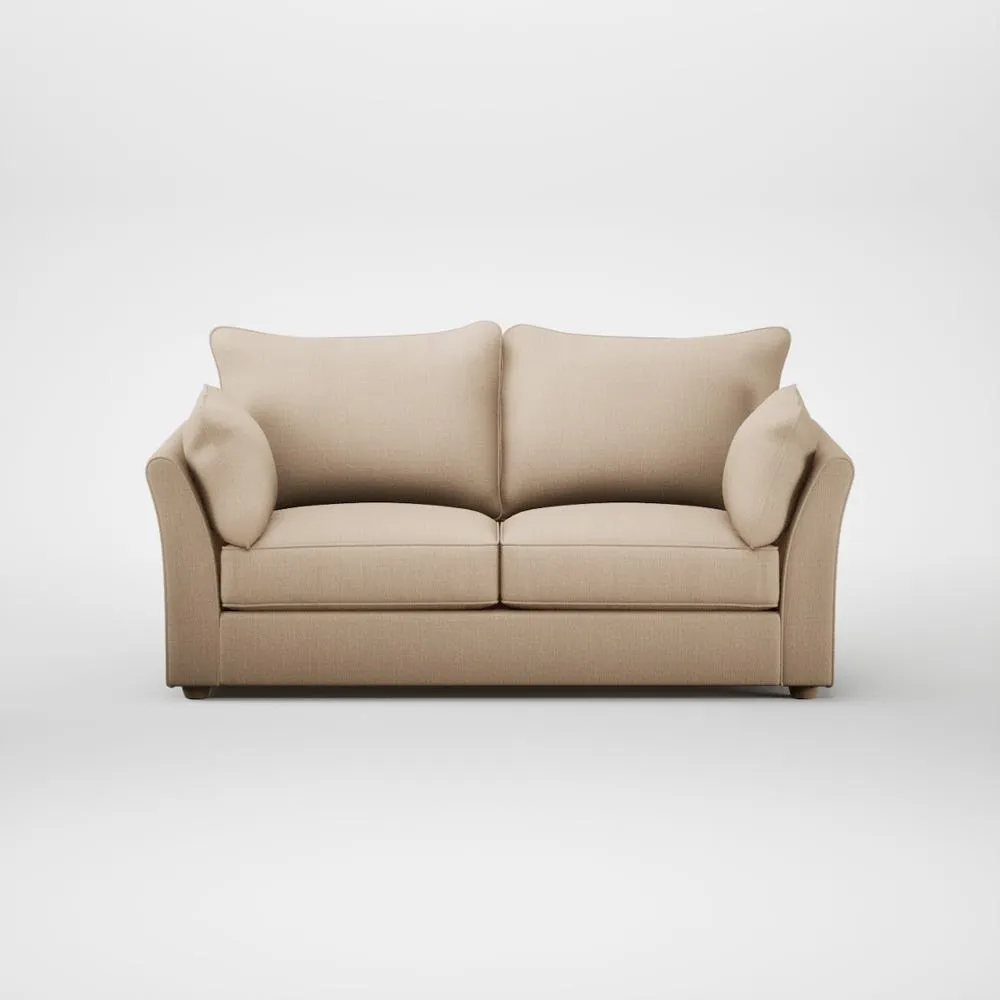 Heal's Tailor 3 Seater Sofa Smart Cotton Linen Rice Natural Feet 2