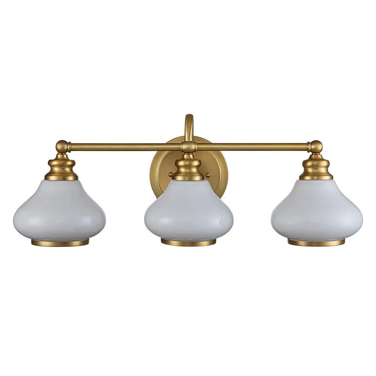 Netlighting Hinkley Ainsley Wall Lamp Brushed Brass IP44 in Yellow 2