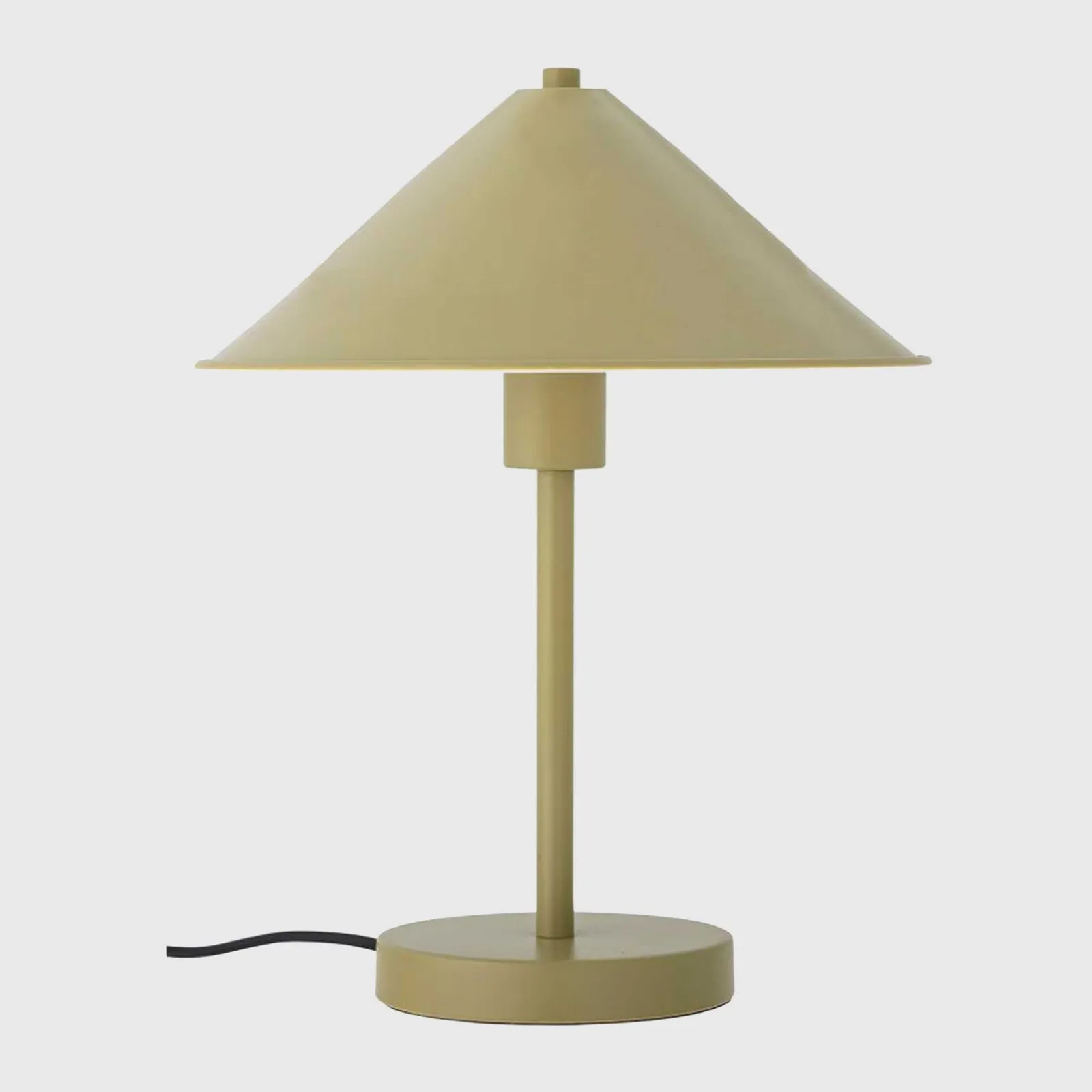 RETRO CONE SHAPED TABLE LAMP, Green Metal | Barker & Stonehouse