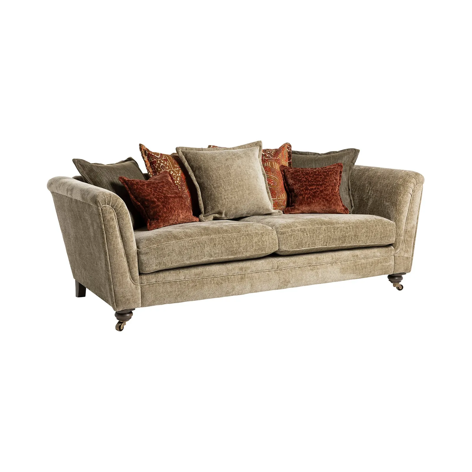 Godwin Grand Sofa Pillow Back, Green Fabric | Barker & Stonehouse 2