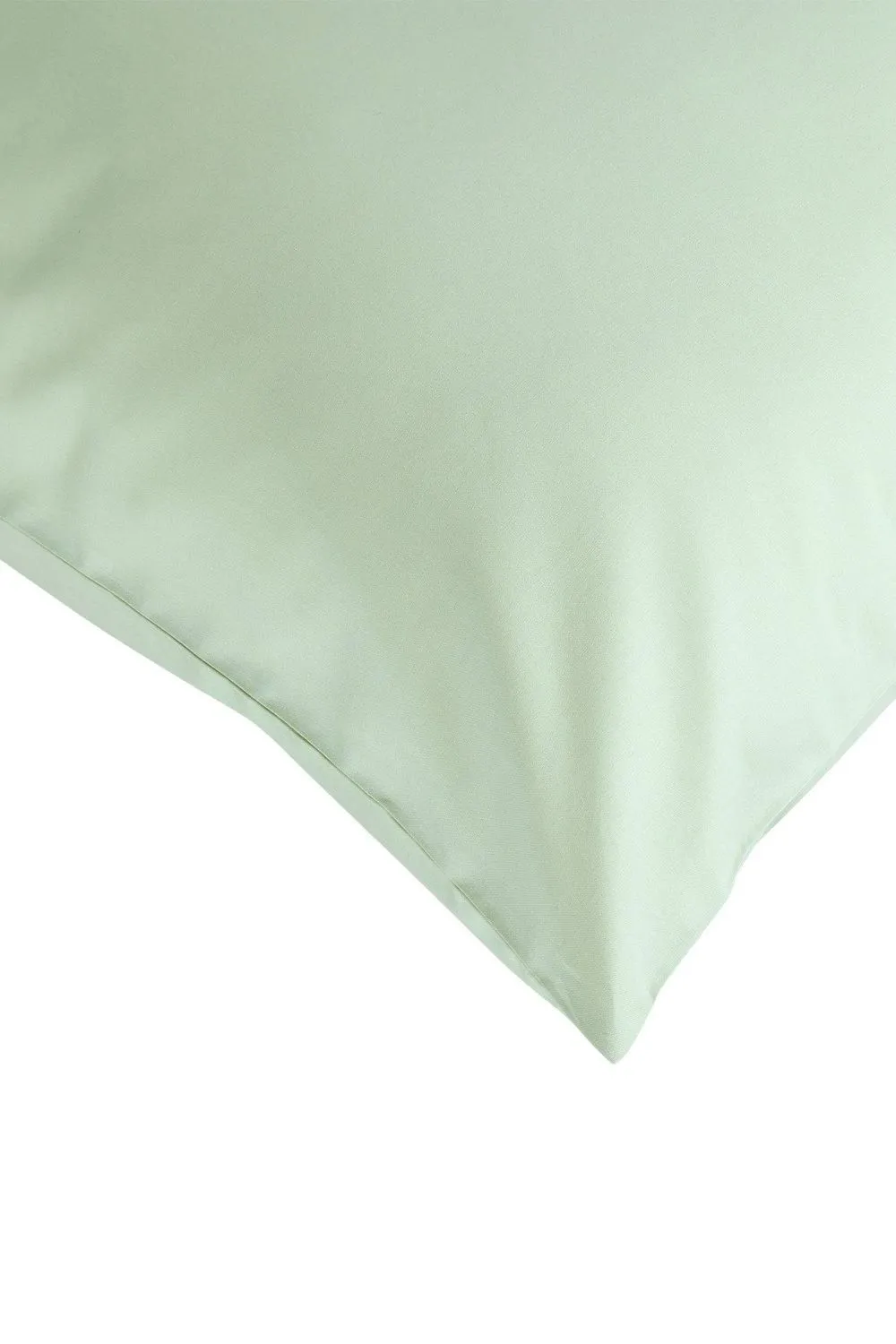 CHRISTY Pure Cotton Percale King Pillowcase Pair in Green 2