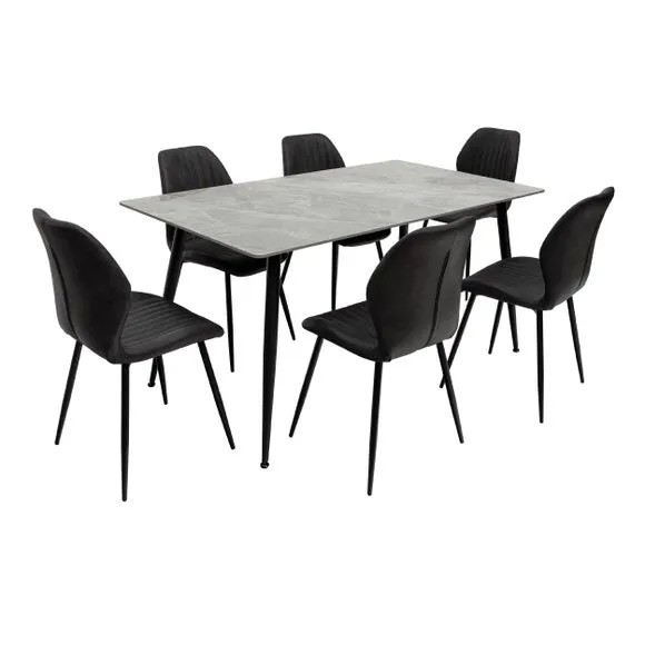 Riga Rectangular 6 Seater Dining Table 4