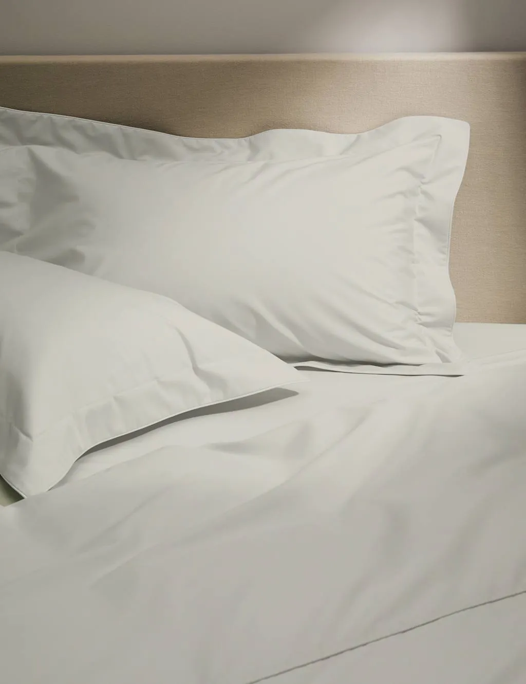 M&S 2 Pack Egyptian Cotton 230 Thread Count Crisp Oxford Pillowcases Silver Grey