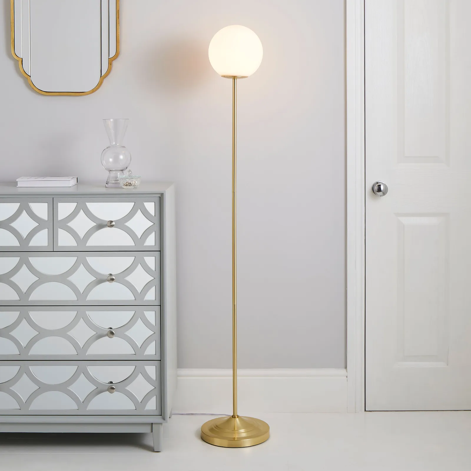 Gigi 1 Light Floor Lamp Gold