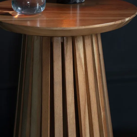 Return - Dawson Slatted Side Table 3