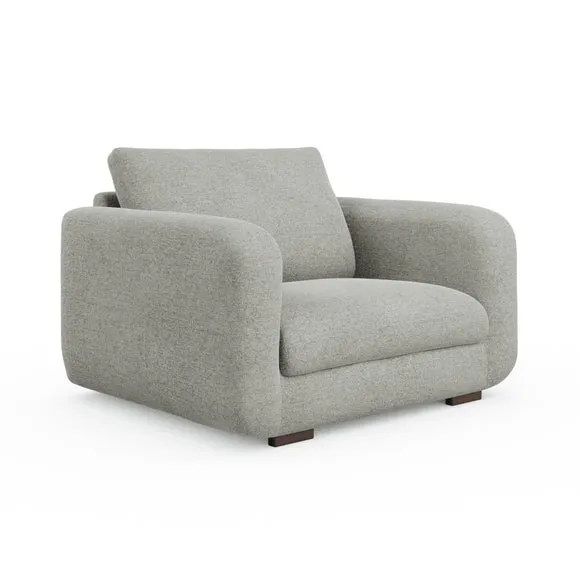 Luca Soft Chenille Snuggle Chair 6