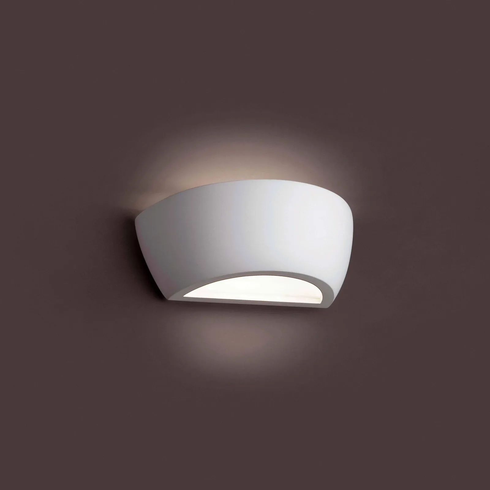 Netlighting Cheras 1 Light Indoor Wall Light White Plaster
