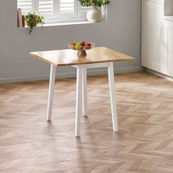 Linwood Square Dropleaf Dining Table with 2 Linwood Dining Chairs 2