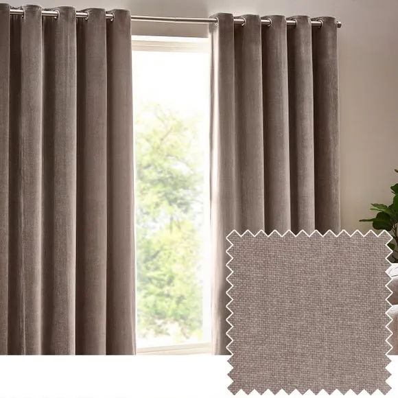 Yard Chenille Eyelet Curtains 4