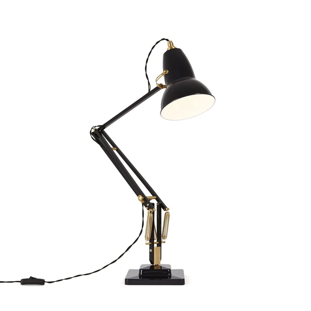 Anglepoise Original 1227 Brass Desk Lamp Jet Black 3