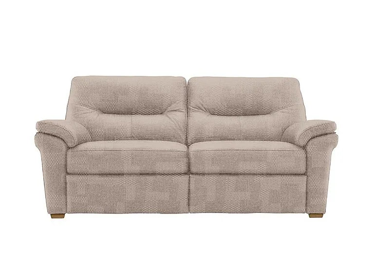 Seattle 3 Seater Fabric Sofa with Wooden Feet - Faro Mist