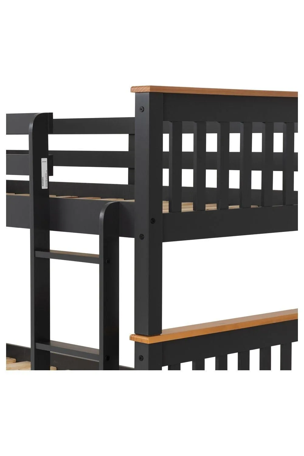 Seconique Neptune 3' Single Bunk Bed in Dark Grey 4