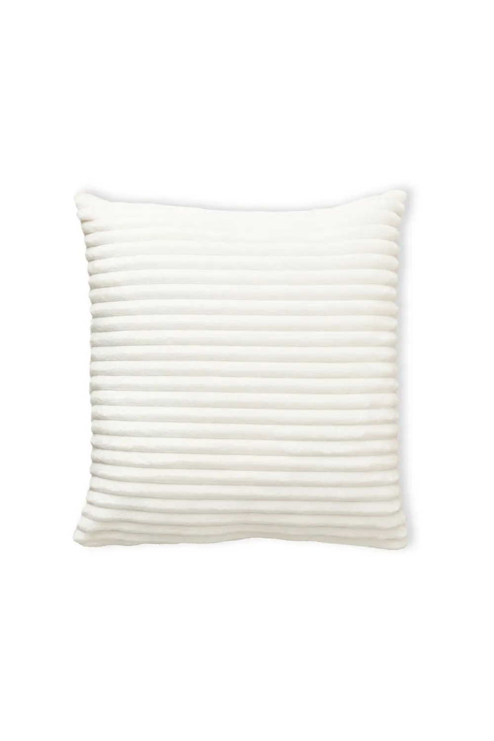 BHS Luxury Ribbon Velvet Cushion in Cream 2