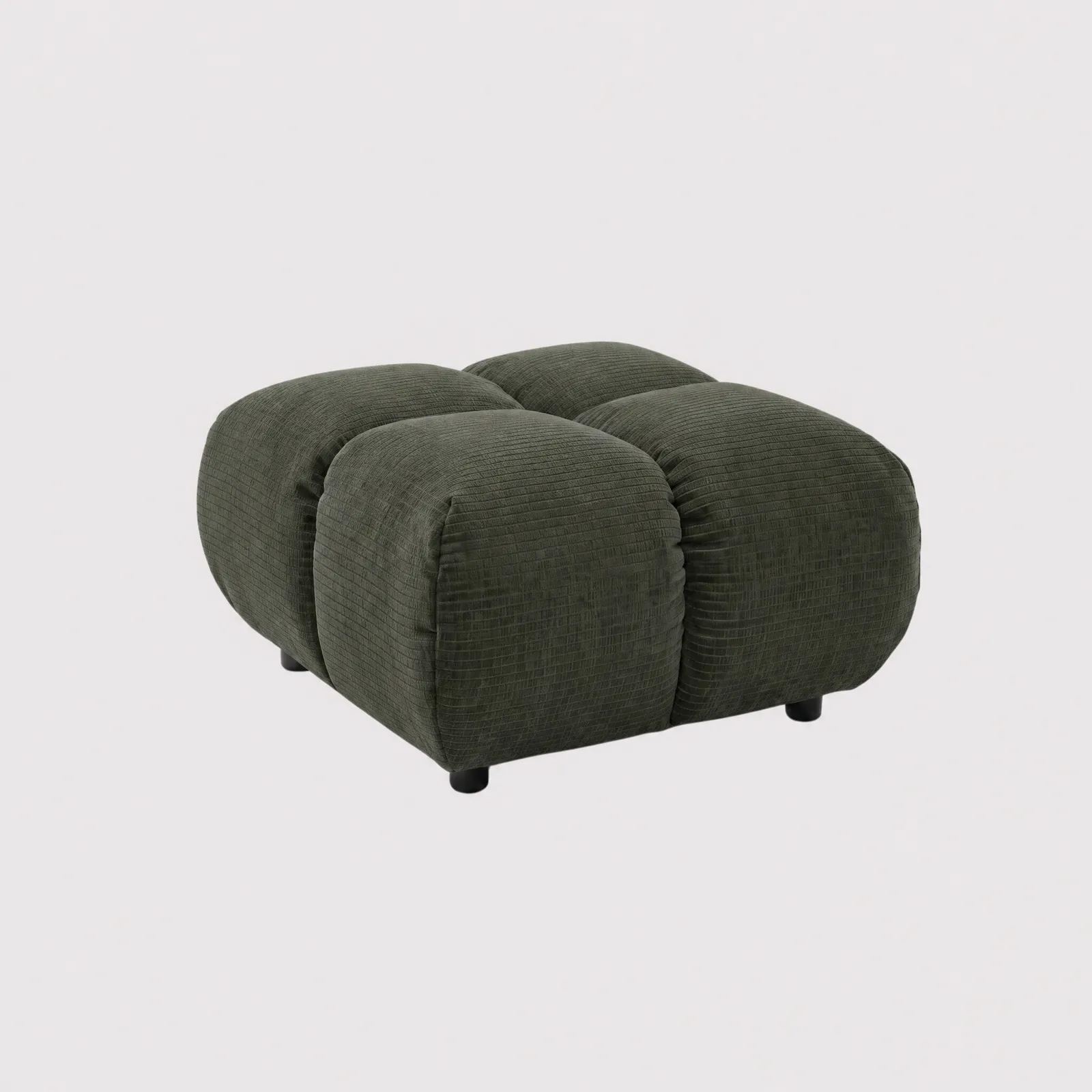 Bryce Stool Square Shaped - 73X73Cm, Green Fabric | Barker & Stonehouse
