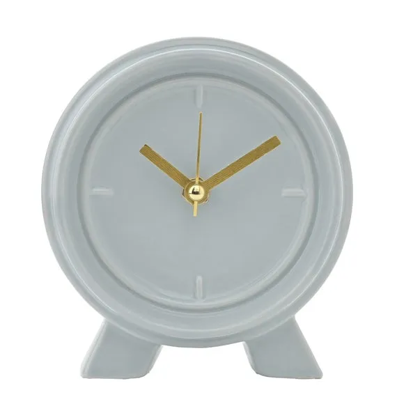 Interval Ceramic Round Mantel Clock 2