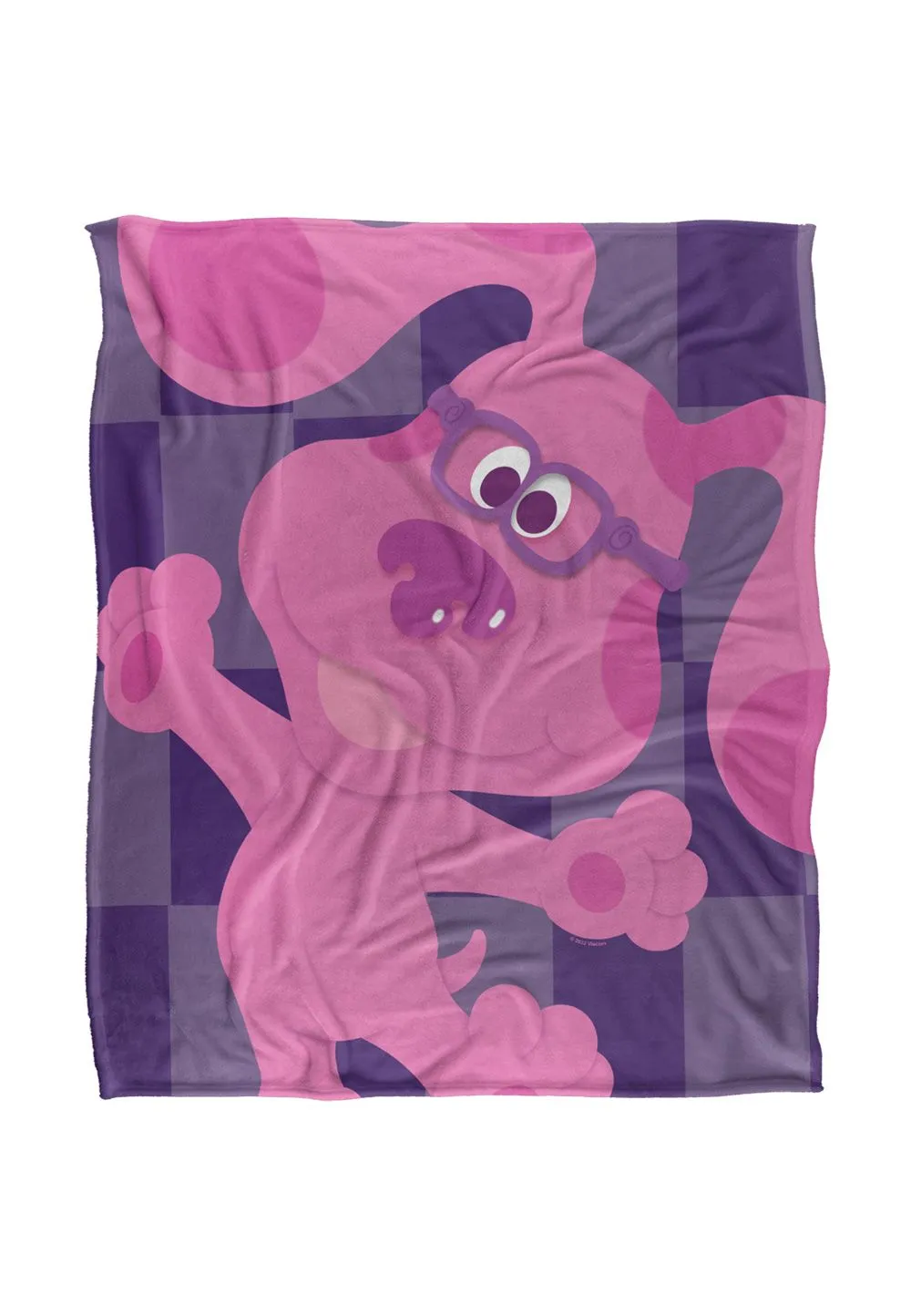 Blues Clues Blue's Clues Large Magenta Silky Touch Super Soft Throw Blanket 152 X 127 cm in White