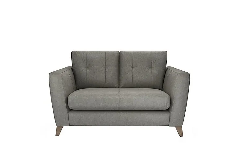 Hermione 2 Seater Leather Sofa - Amonite
