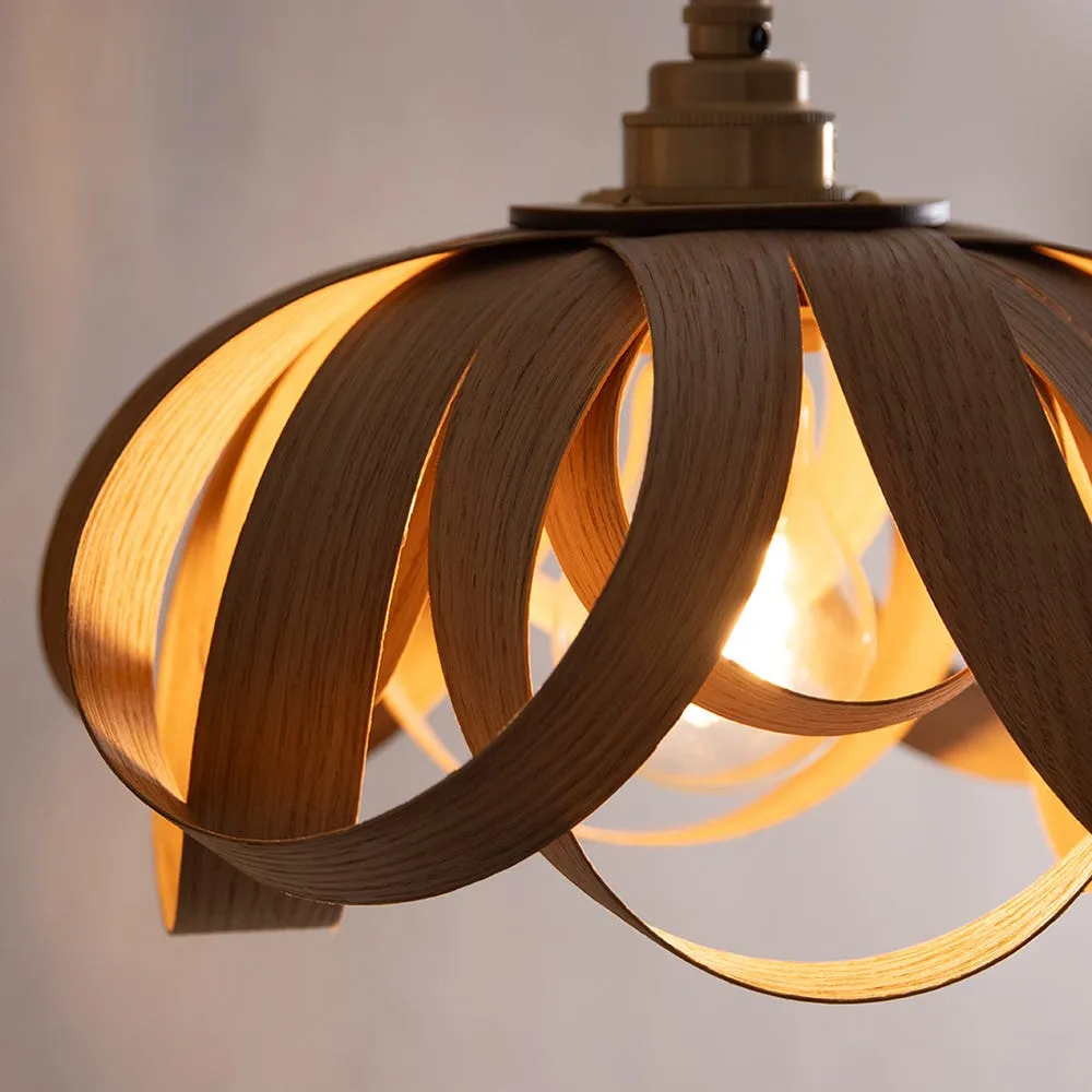 Heal's Skipper X Small/Stem Wall Light Hardwired Oak 4