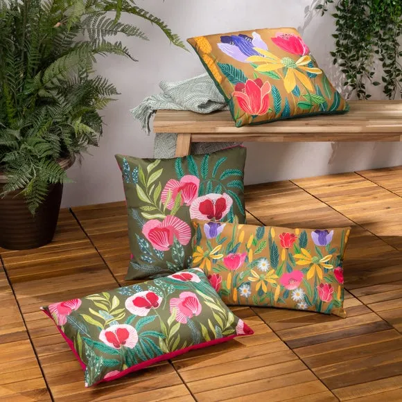 Wylder Nature House Of Bloom Celandine Outdoor Cushion 3