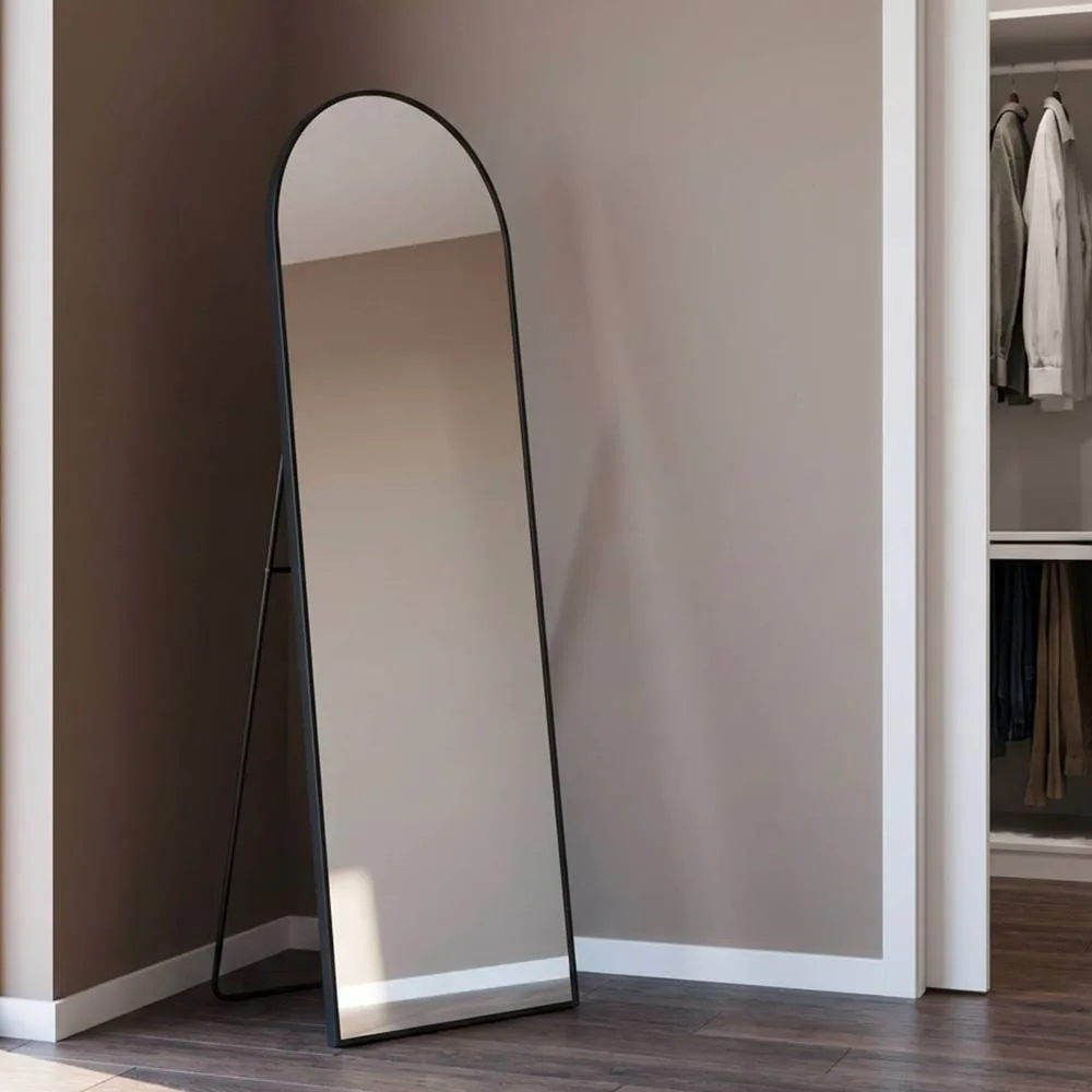 sweeek Aluminium floor mirror in Black 5