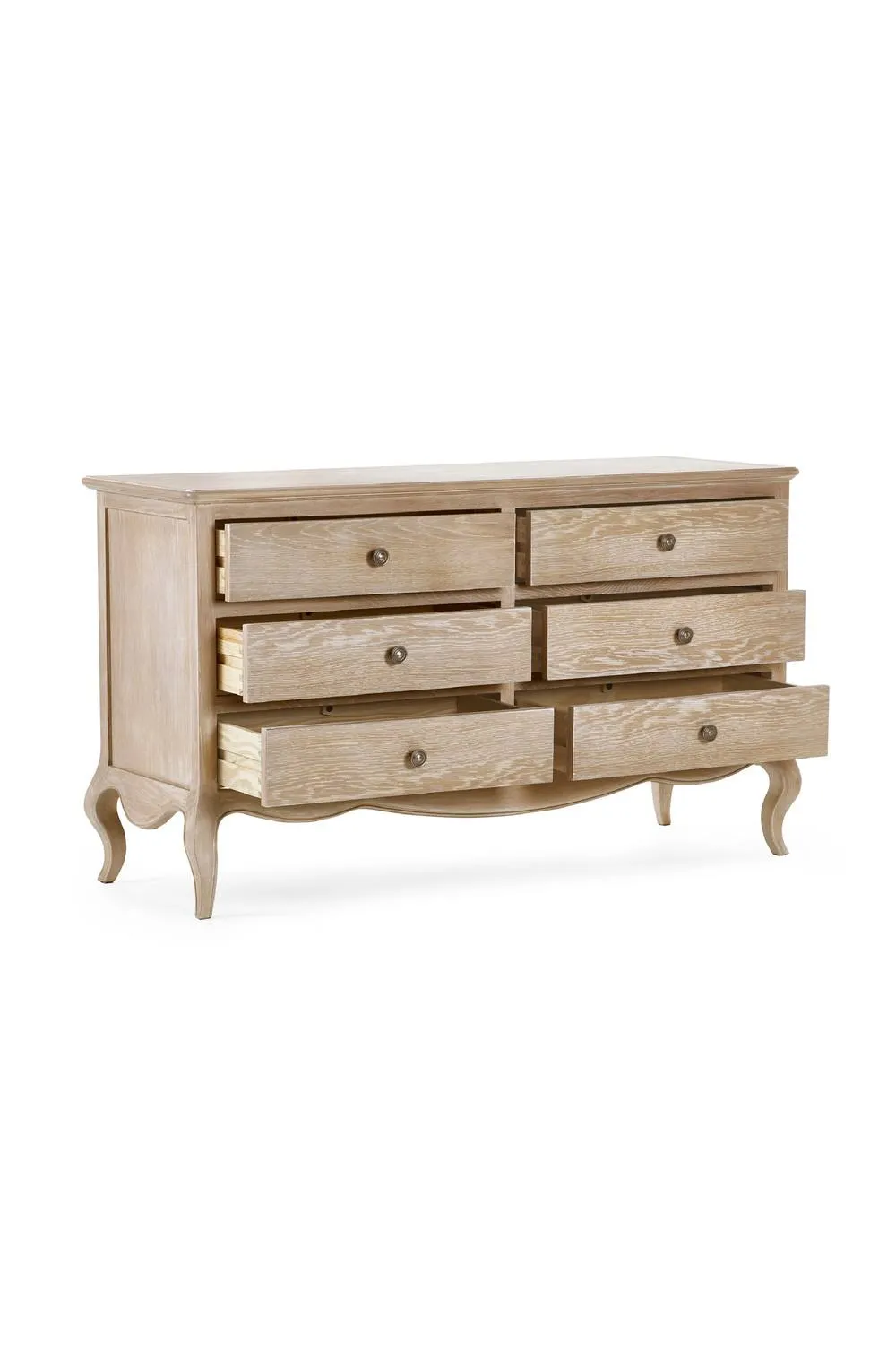 Julian Bowen Camille French Style 6 Drawer Wide Chest in Beige 4