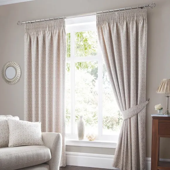 Heritage Mulberry Pencil Pleat Curtains 2