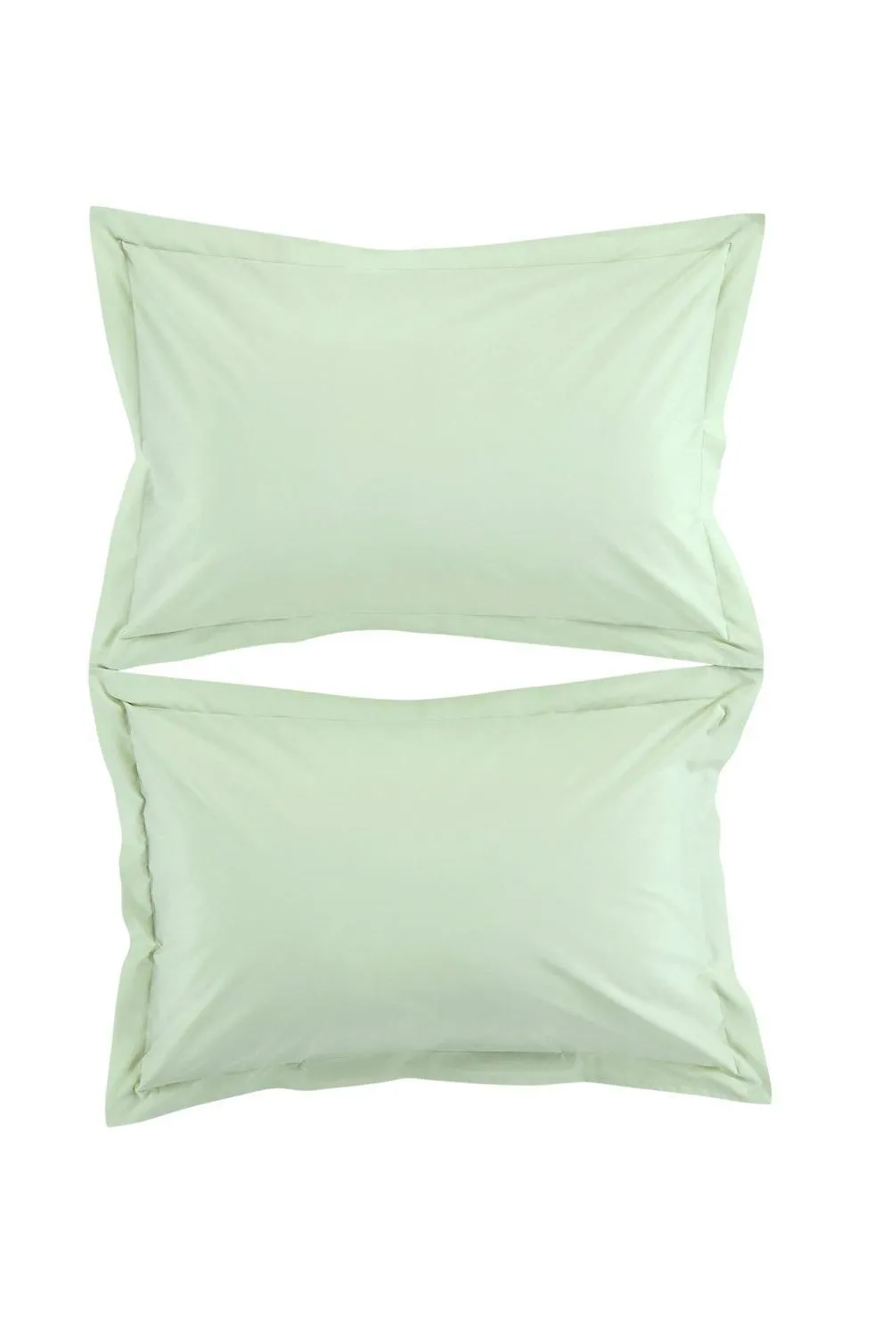 CHRISTY Pure Cotton Percale Oxford Pillowcase Pair in Green 1