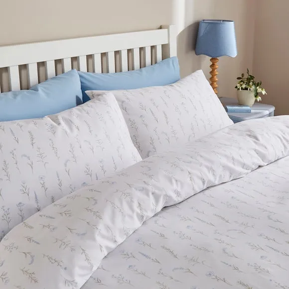 Simple Floral Cotton TENCEL Duvet Cover & Pillowcase Set 4