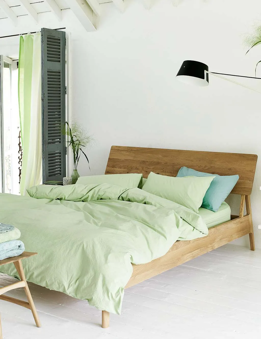 Designers Guild Pure Cotton Loweswater Bedding Set Green